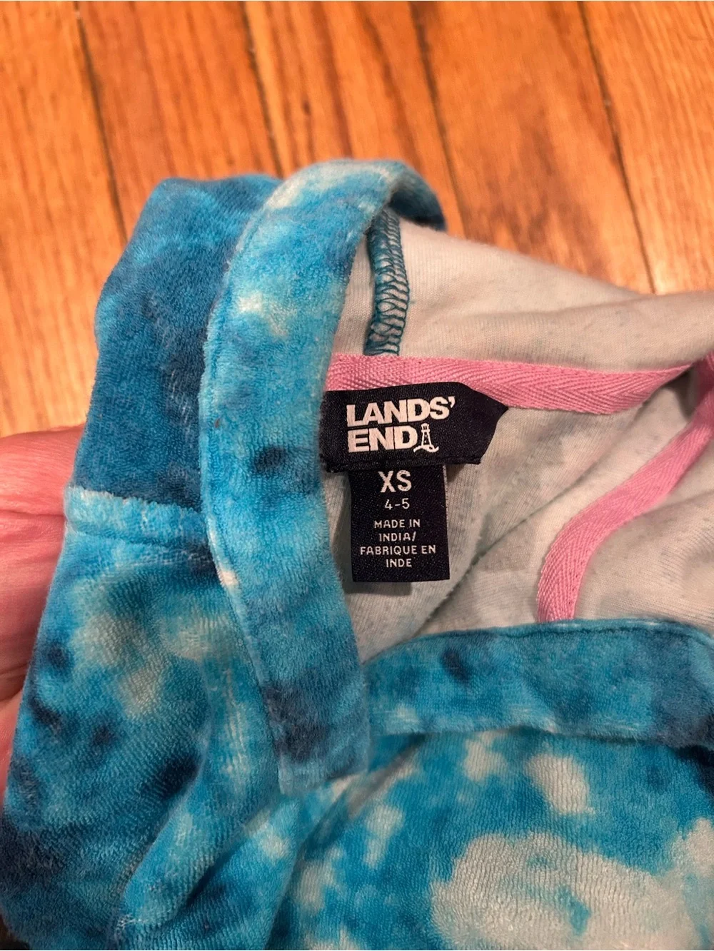 Land’s End hooded terry swim coverup